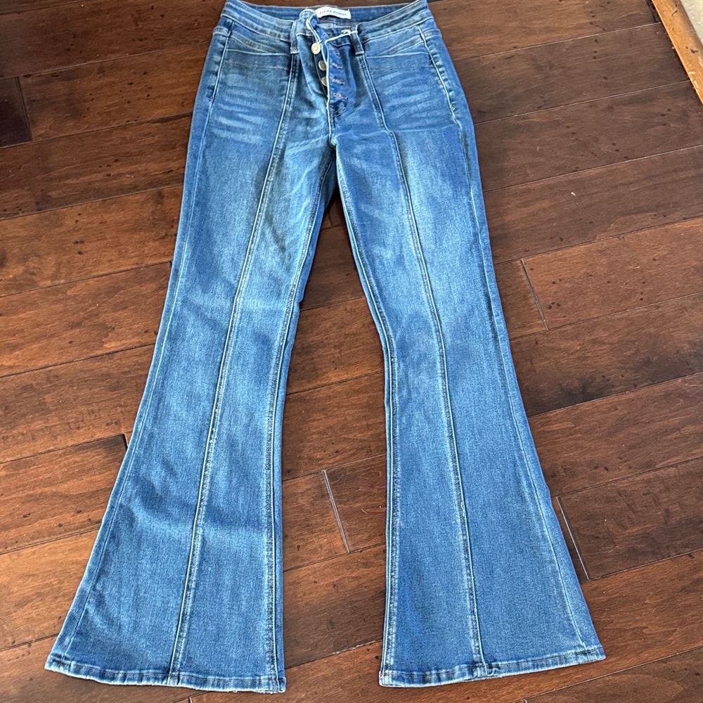 Flying Monkey Light Blue Flare Jeans